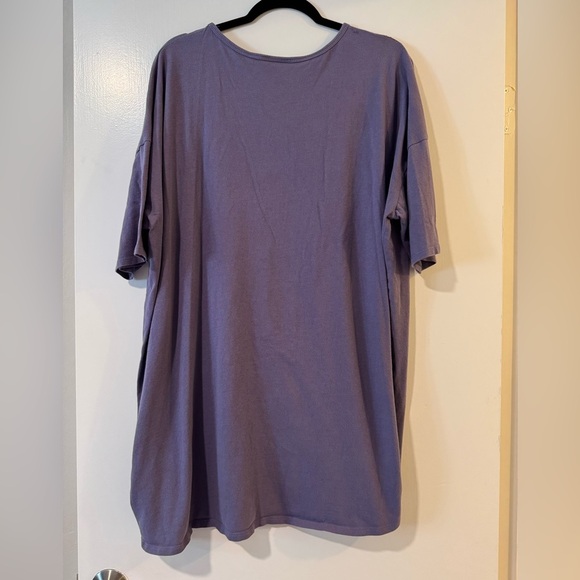 LuLaRoe purple T shirt size 3XL oversized and long - Picture 4 of 4